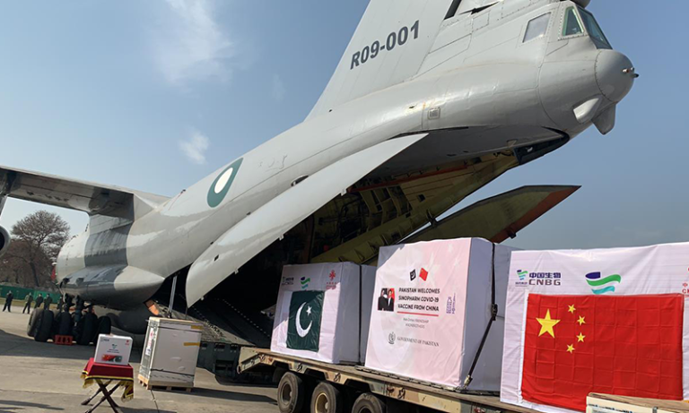 پاکستان کو چین سے کورونا ویکسین کی پہلی کھیپ موصول